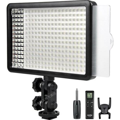 New Godox 308C Bi-Color Dimmable 3300/5500k LED Video LED Video Studio Light Lamp Professional Video Light with Remote control
