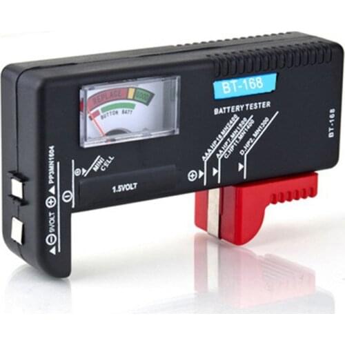 Battery Tester BT-168D AA/AAA/C/D/9V/1.5V Universal Button Cell Battery Voltage Tester Test