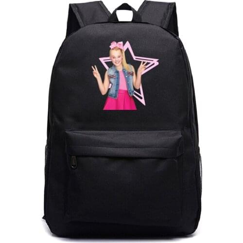 High Quality Jojo Siwa Backpack Children Boys Girls Teens Rucksack Popular Pattern School Fashion Bag Students Schoolbag