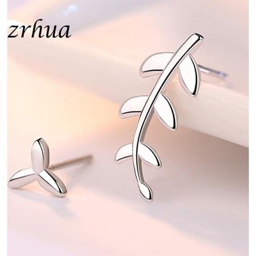 ZRHUA Original Silver Color Cat Fish Stud Earrings For Women Gift Hypoallergenic Ear jewelry Wholesale Price High Quality