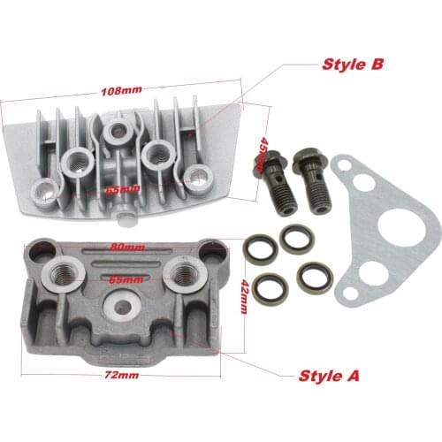 1Set Oil Cooler Aluminium Adapter Engine Cylinder Cover For 50CC 70CC 90CC 110CC 125CC 140CC ATV Monkey Dirt Bike