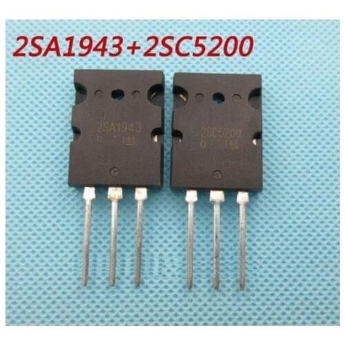 1pair OR 2PCS Transistor TO-3PL 2SA1943-O/2SC5200-O 2SA1943/2SC5200 A1943/C5200