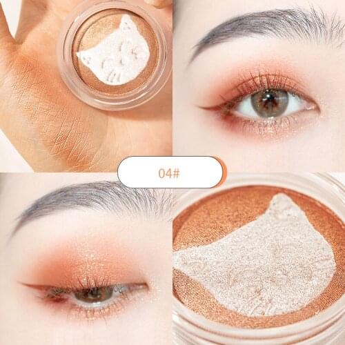 1pc Animal Embossed Face Blush Palette Korean Eyeshadow Makeup Waterproof Orange Peach Cream Contour Pigment Red Cheek Tint TSLM