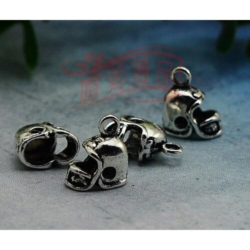 20pcs/lot--14x10x7mm, Antique silver plated 3D Football Helmet Sports charms,DIY supplies,Jewelry accessories