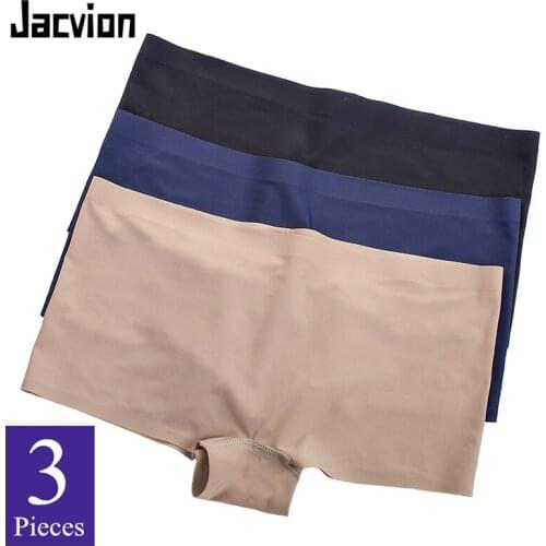 3 Pieces/Pack Short Pants Women Boyshorts Female Safety Panties Boxer Comfortable Ladies Briefs Healthy Lingerie Women Underwear