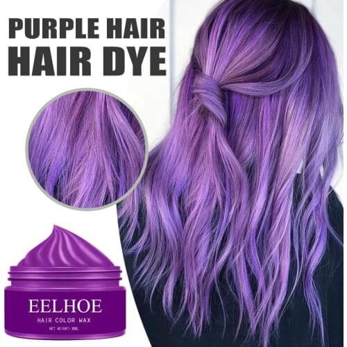 30ml Disposable Colorful Magic Hair Dye Pomade Wax Natural Ingredients Strong Gel Coloring DIY Styling Silver Mud For Woman