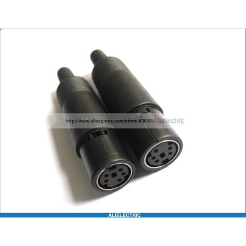 50 Pcs/lot DIN Jack Connector 5 Pin Mini w Plastic Handle