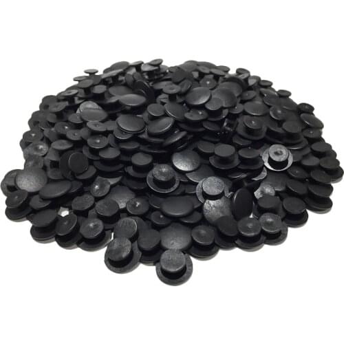500pcs/lot plastic button black buckles parts accessories fit for DIY croc sandals shoes shoe Charms 8/10/12/13/14/15mm