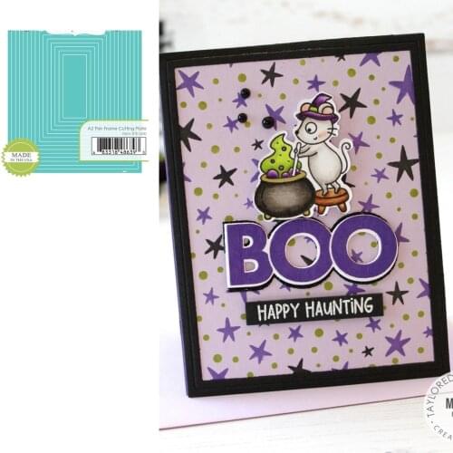 A2 Thin Frame Cutting Plate Metal Cutting Dies Scrapbook Diary Decoration Stencil Embossing Template DIY Greeting Card Handmade