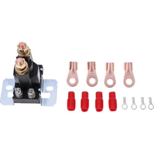 Car Starter Relay Solenoid Switch Current Battery Isolator W/ Yellow Nut