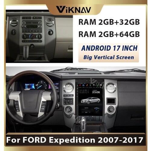 17 inch vertical screen Android Car radio player for-FORD Expedition 2007-2017 GPS navigation stereo multimedia video player
