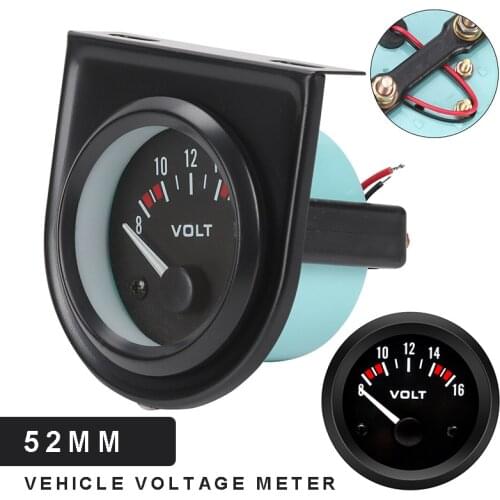 New Arrival Car Motorcycle Voltmeter Monitor Digital LED Voltage Gauge Meter 8V-16V Replacement Auto Motorcycle Accessories