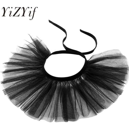 Children Vintage Mesh Neck Ruff Ruffle Collar Victorian Ruffled Mesh Fake Collar Neck Collar Photography Props Halloween Costume