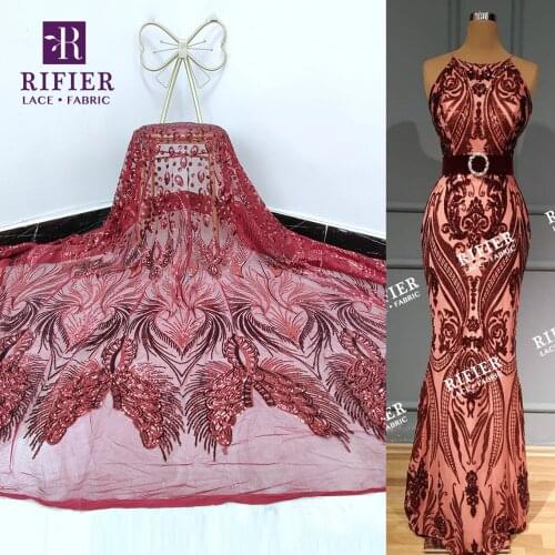 French Sequined Net Lace For Women Party Evening Gowns 2021 High Quality Latest Tulle Lace Fabric With Rhinestones And Guipure