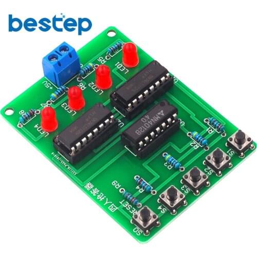 Four Person Responder Diy Kit 4 Channel Answering Teaching Practice Welding PCB Board Fun Electronic DIY Parts