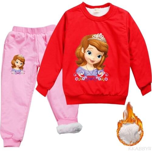 Disney Clothing Sets Cotton Sport Suit Coat Pant 2pcs set Costumes Kids Clothes