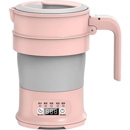 Small Office Smart Home Kettle Travel Fold Tourist Kettle Electric Camping Pink Hot Water Outdoor Hervidor De Agua Teapot EH50KE