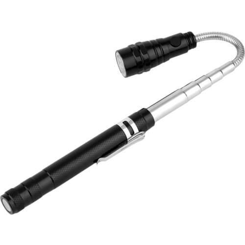 New 360 Degree Flexible LED Flashlight Magnetized Head Telescopic 3 LED Torch Flashlight Magnetic Pick Up Tool bike Lamp Light