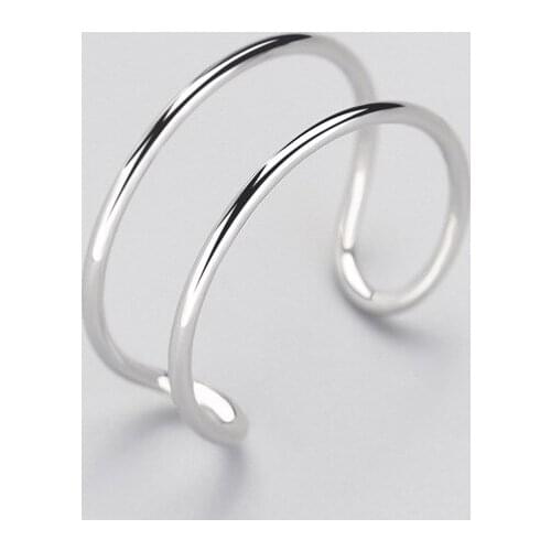 Simple geometric open ring hipster fresh personality ring