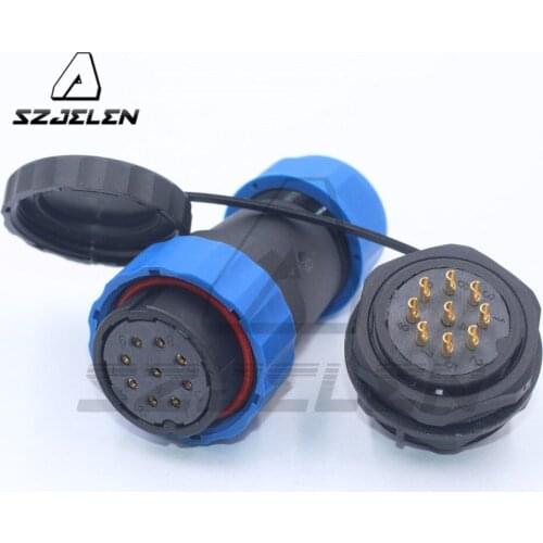SD28TP-ZM , 28mm 9pin Waterproof Circular cable Connector Plug Socket IP67,electrical Power connector male female 9pin