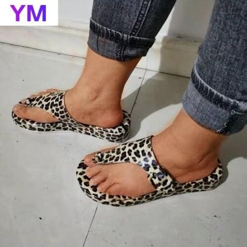 2021 Women Snakeskin Slippers Flip Flops Thick Soled Buckle Sandals Summer Ladies Outdoor Platform Colorful Shoes Plus Size35-43