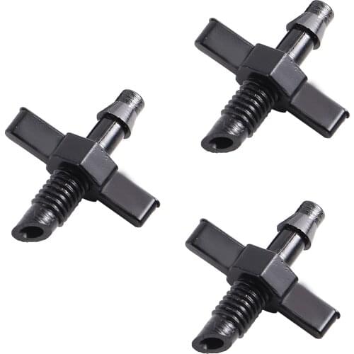 200pcs Garden Irrigation Double Head Connection Fittings Oblique 6mm Thread to 1/4" Barbed Water Hose PVC Pipe Reducer Connector