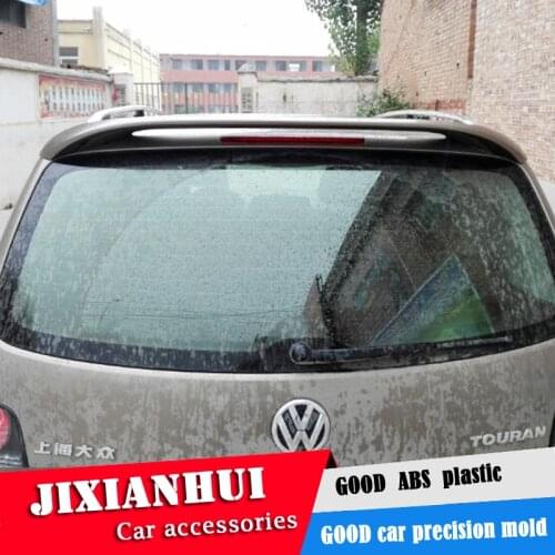For Touran Spoiler 2006-2013 Volkswagen Touran Spoiler ABTK ABS plastic Material Car Rear Wing Color Rear Spoiler