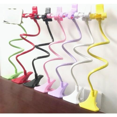 360 Clip Mobile Phone Holder Stand Portable Flexible Lazy Bed Desktop Bracket Mount Stand Base bracket Support 68cm phone stand