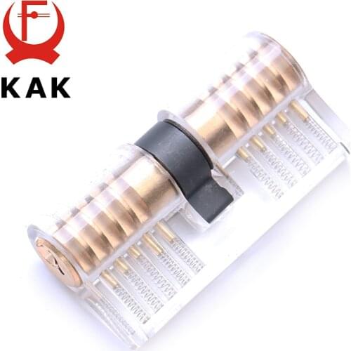 KAK Cutaway Transparent Copper Locks Training Skill Professional Visible Practice Padlocks Lock Pick Locksmith Supplies