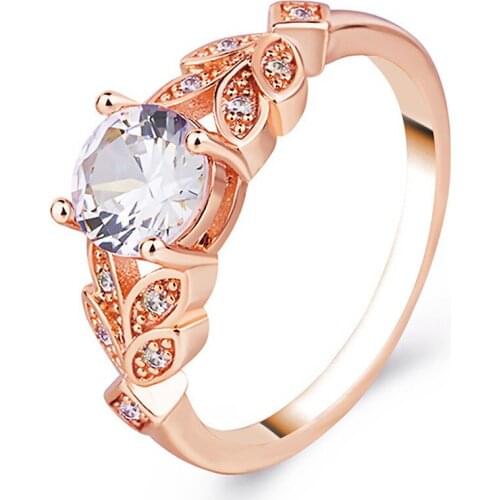 POTCET Korea 2021 Fashion Trend Womens Leaf Ring Wedding Engagement Ring Geometric Retro Trend 2021 Jewelry Free Shipping