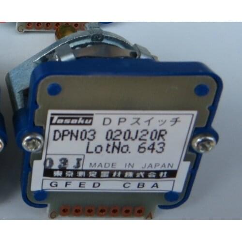 03J Rotary switches band switch TOSOKU DPN03 202j20r CNC panel knob switch