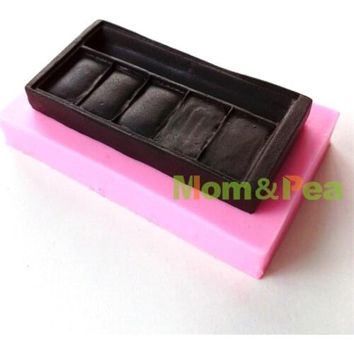 Mom&Pea 0614 Free Shipping Eye Shadow Box Shaped Silicone Mold Cake Decoration Fondant Cake 3D Mold