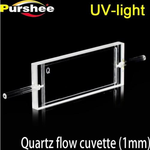1mm quartz flow cuvette for lab
