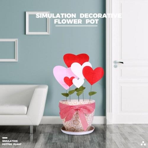 1pc Hot DIY Decoration Cloth Lover Flowers Heart Hollow Flower For Mothers Day Gift DIY Decorations Dropshipping