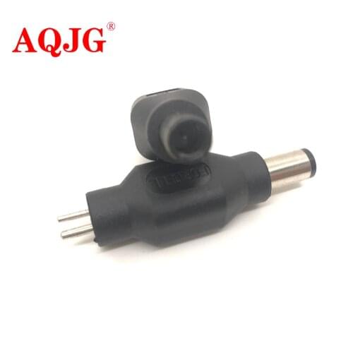 1pcs Round 2Pin Male DC Power Conversion Plug to Female 7.4*5.0mm Jack With Resistance for Universal Adapter for Dell Notebook