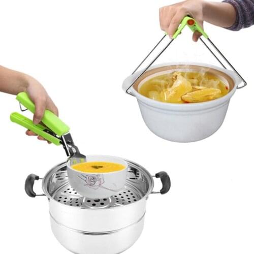 1PC Stainless Steel Kitchen Tool Suit Accessories Supplies Cup Mat Anti-Scalding Clip Household Suit Labor Saving Tool