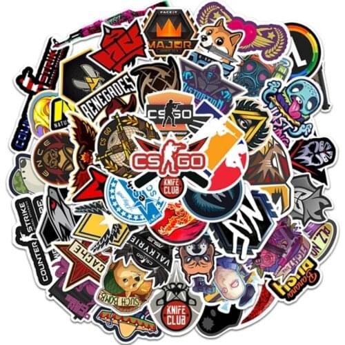 10/50PCS PC Game CS:GO Waterproof Graffiti Sticker Toy Skateboard Laptop Monitor Helmet Mobile Phone Boy Girl