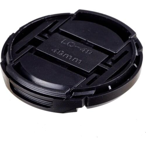 100% Professional 10Pcs 49 MM Center Pinch Front Lens Cap for canon nikon sony pentax all 49MM Cameras