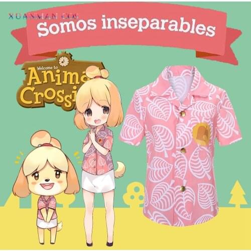 2020 Animal Crossing T-Shirt cosplay Costume Women Men Fashion Isabelle Short Sleeve Tees new horizons Shirts and T-shirt