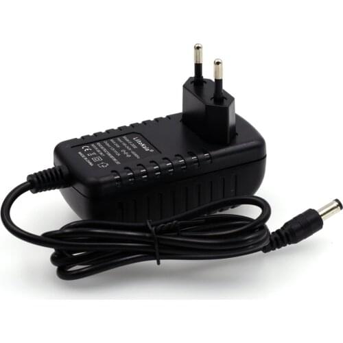 Liitokala 12V 2A Adapter Monitor charger backup power Supply DC 5.5 * 2.1 mm EU/US Plug
