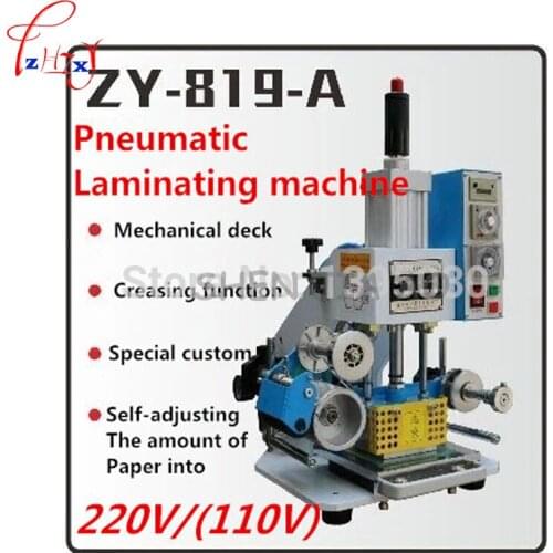 ZY-819-A Automatic Stamping Machine leather LOGO Creasing machine,High speed name card Embossing machine