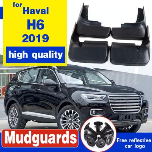 Car cover fender soft mudguard protection flap splash mud guard frame 4pcs For Haval H6 2019 car accessories