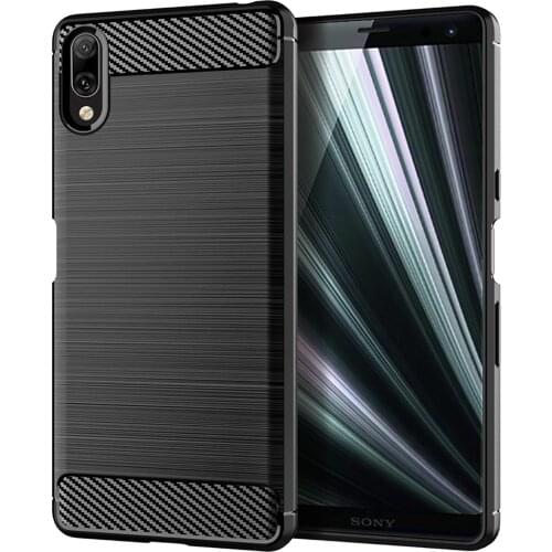 For Sony Xperia L1 L2 L3 Case Luxury Carbon Fiber Skin Full Soft Silicone Cover Case For Sony L 1 L 2 L 3 Phone Cases