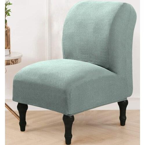 Armless Chair Cover Single Sofa Slipcover Modern Accent Stretch Chair Covers Elastic Cheap Couch Protector Cover For Home Hotel