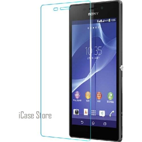 Cheap Anti-Explosion Ultra Thin Best 2.5D 0.26mm 9H Tempered Glass Screen Protector For Sony Xperia T2 Dual D 5322 D5303 D5322