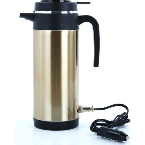12V 24V Car Truck Electric Heating Kettle Waterproof Vacuum Stainless Steel Water Heater Warmer Flasks Bottle Coffee Thermos Pot