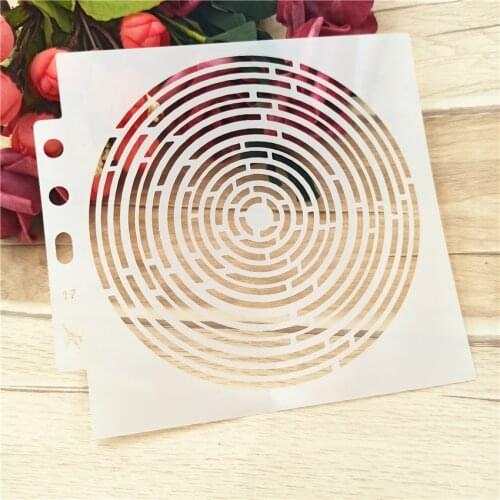 Ring shield DIY cake scrapbook stencils hollow Embellishments printing lace ruler Valentines Day