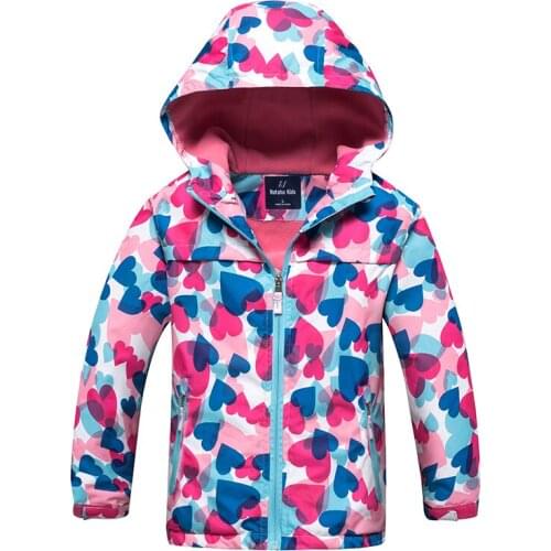 New spring autumn children kids jackets coats baby girls outwear double-duck waterproof windproof high quality big girls jackets