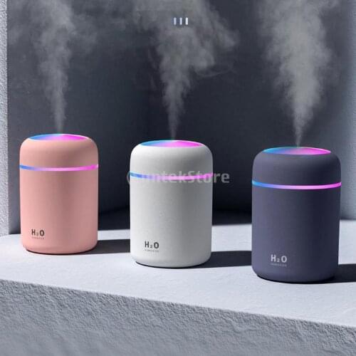 Mini Air Humidifier 300ml Cool Mist Humidifier USB Air Freshener 7Color Night Light Aroma Essential Oil Diffuser Home Office Car