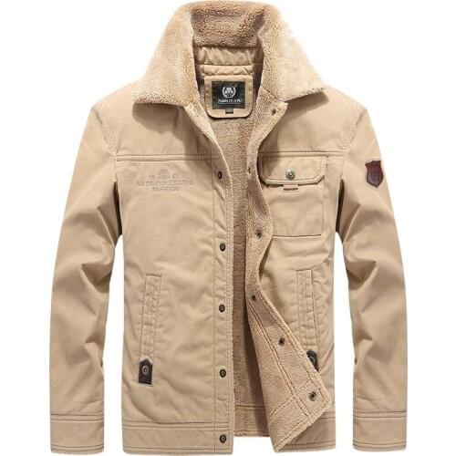 Fashion Brand Mens Clothes Plus Velvet Thick Warm Jacket Slim Outwear Autumn Winter Male Casual Loose Cotton Padded Coats M-6XL